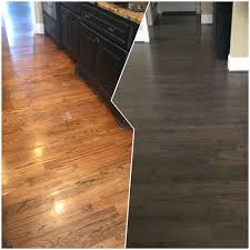 Red Oak Hardwood Floors Before After New Color Is Minwax 2 Parts Classic Gray 1 Part Red Oak Hardwood Floors Refinishing Hardwood Floors Staining Wood Floors