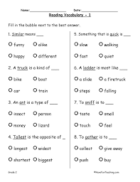 Students trace, color, and read! Vocabulary Practice Worksheets Sengu
