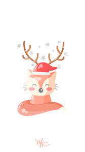 Fox Christmas Marion Blanc Christmas Phone Wallpaper Cute Christmas Wallpaper Christmas Wallpaper