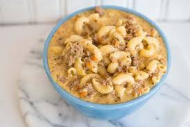 Brown the ground beef for about 5 minutes. Crock Pot Macaroni Cheeseburger Soup The Kitchen Magpie
