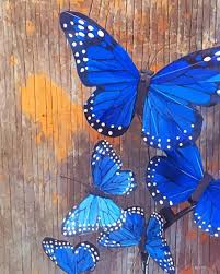 Other common names, depending on region, include milkweed, common tiger, wanderer, and black veined brown. Blue Monarch Butterfly Paint By Number Numpaint Paint By Numbers