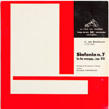 Leopold stokowski conducting the philadelphia orchestra. Bruno Munari Sinfonia N 7 In La Mag Op 92 L Van Beethoven La Voce Del Padrone 1956 Courtesy Aiap Cdpg Centro Di Document Bruno Munari Brune Grafici