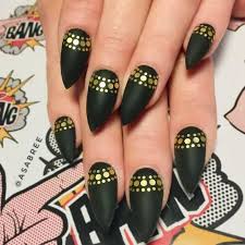 Searching for black gold acrylic nails at discounted prices? 50 Dramatic Black Acrylic Nail Designs To Keep Your Style On Point