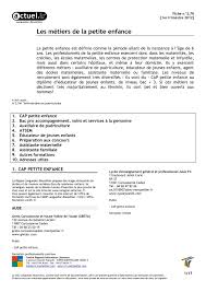 Maybe you would like to learn more about one of these? Calameo Les Metiers De La Petite Enfance