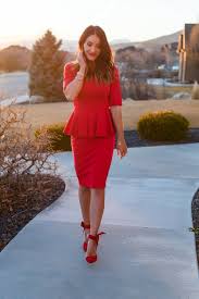 Brigitte Brianna Peplum Dress Classy Dress Red Peplum Dresses Peplum Dress Outfit
