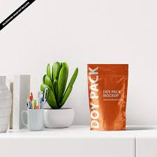 Download Free Doy Pack Mockup Psd Template Let S Introduced To You This Futuristic Doy Pack Mockup That Showcases On A White Desk With In 2021 Mockup Psd Psd Templates Mockup