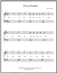 Be sure to visit my other sheet music boards for seasonal & level specific pieces! Piano Music Sheets For Beginners I M A Pirate