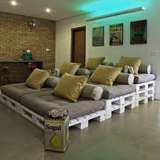 Pin By Natalie Bailey On The Boys Room Home Theater Seating Built In Couch Pallet Furniture