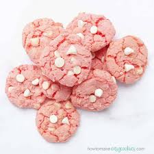 In bowl mix duncan hines cake mix, jello and water mixture,. Strawberry Cake Mix Cookies 4 Ingredient Easy Pink Cookies