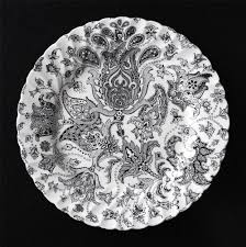 Black And White Floral Dinnerware Vtg Unused Johnson Brothers Paisley Black White Ironstone Dinner Plate England Johnsonbrothers Johnson Brothers China Johnson Brothers Dinner Plates