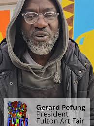 🎨 Let's go #BTS with Gerard Pefung, President of the Fulton Art Fair!  We’re at NYCHA’s Kingsborough Houses, where Gerard, of the Fulton Art Fair,  is leading a stunning new mural installation