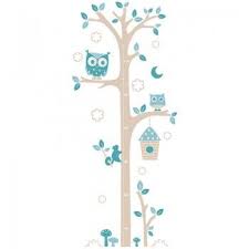sticker toise chouettes g b sticker chambre bebe stickers chambre bebe garcon chambre bebe