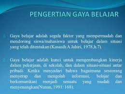 Check spelling or type a new query. Pengertian Gaya Belajar Ppt Download