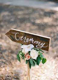 Flora And Fauna Tied Beneath The Arrow Signs Wedding Signs Wedding Ceremony Signs Wedding Signage
