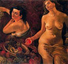 Zwei nackte Frauen und Stillleben di Andre Derain von Andre Derain -  Ölgemälde Reproduktion