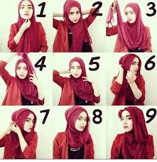 Image result for tutorial hijab