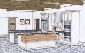 Candice Olson Renderings Final Kitchen Color Perspective Interior Design Sketch Interior Rendering Interior Sketch