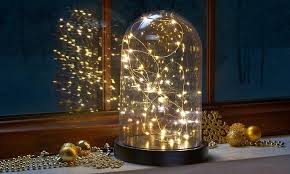 This Sick Bell Jar Fairy Light Is An Elegant Magical Display For This Winter S Holiday Season A Stunnin Fairy Lights Fairy Lights In A Jar Copper Wire Lights