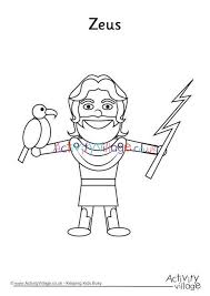 Click the button below to download and print this coloring sheet. Zeus Colouring Page