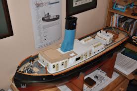 r c imara tug under construction model ships boat plans rc boats