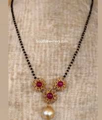 Promising gold jewellery designs best price, caratlane becomes a benefactor of customer satisfaction, strengthened by different price ranges and the wide choice that is available for online shoppers traditional designs steal the show. Latest Short Black Beads Mangalsutra Designs With Prices Indian Jewellery Designs