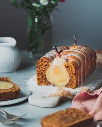Poached Pear Gingerbread Cake Vegan Gingerbread Cake Pear Dessert Poached Pears