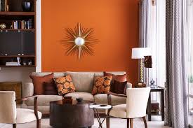 It's also the smartest way to incorporate this color if you think you might want to sell your home in the future. Burnt Orange Color Living Room Novocom Top