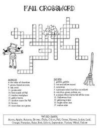 Fall Crossword Puzzle Crossword Puzzle Crossword Puzzle