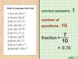 Put the question number in the box at the top of your answer sheet. How To Calculate A Test Grade 8 Steps With Pictures Wikihow