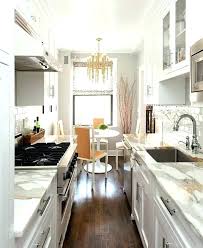 You could go with blue for your galley kitchen. Galley Kitchen Cabinet Ideas 2021 Kitchen Design Small Galley Kitchen Design Kitchen Remodel Small