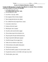 Irregular Commands Spanish Worksheets Teaching Resources Tpt