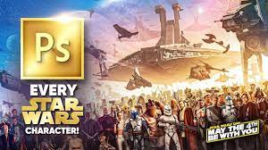 Find over 100+ of the best free star wars images. I Made A Huge Star Wars Wallpaper With Every Character Photoshop Youtube