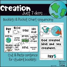 Seven Days Of Creation Booklets Sequencing Cards