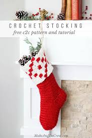 The pattern for this christmas stocking is really quite basic and truthfully, there's not anything inherently retro about it except for the fabrics i chose to work with. Nordic Crochet Christmas Stocking Free Pattern From Make Do Crew