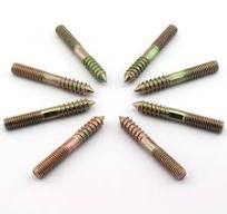 8 Pack M10 Hanger Bolts Double Headed Bolts Self-Tapping Screw M10 Length 3  Inch Hanger Bolts for Furniture