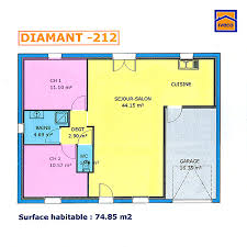 Plan maison 4 chambres : Plan De Maison Individuelle Plain Pied