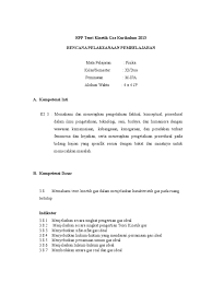 Teori kinetik gas dan termodinamika. Rpp Teori Kinetik Gas Kurikulum 2013