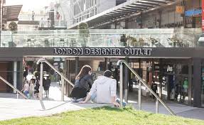 Discount store, shopping mall, bar. London Designer Outlet Quintain Ltd