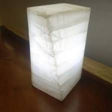 Onyx Marble Twisted Table Lamp, 50 cm x 15 cm x 15 cm