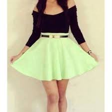 Stylish V Neck Long Sleeve Spliced Dress For Women Green Stylish V Neck Long Sleeve Spliced Dress For Women Green By Www Irockbags Com Pretty Dresses Teenage Girls Dresses Teenage Girl Outfits