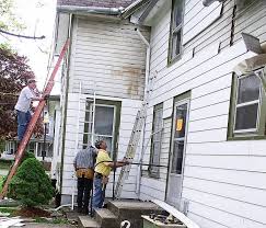 Dirt, grease and grime, weather and wind will deposit a film on any surface, including vinyl siding. The Great Unveiling Removing Vinyl Siding Oldhouseguy Blog