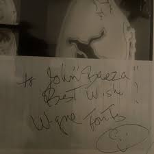 Detroit Lions Coach Wayne Fontes Signed Paper Most Wins Most Losses