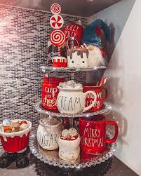 Non Stop Decorating Today I M In Love With This Tiered Tray Decor I Shared It A Tray Decor Christmas Gingerbread Christmas Decor Christmas Decor Diy