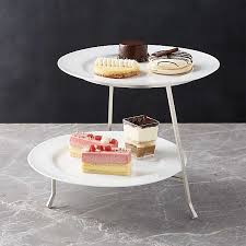 I made a small batch of muffins, and rather than finding a container to store them in, and then have the unsightly. Cake Plates Stands Crate And Barrel