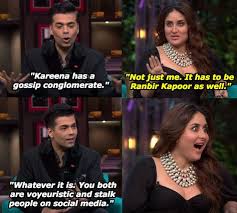 18 Hilarious Moments From Kareena Kapoor Khan And Sonam Kapoor S Koffee With Karan Episode Koffee With Karan Karan Johar Kareena Kapoor