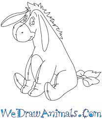The characters of kanga, a toy. How To Draw Eeyore From Winnie The Pooh