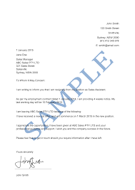 Letter Of Resignation Sample (2022 Update) - Lawpath