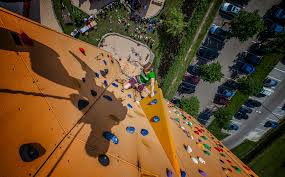 You can dedicate a segment of the wall in their room and build this sweet kids rock climbing wall. Excalibur Isn T The Tallest Climbing Wall But It Might Be The Coolest Gearjunkie