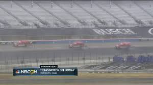 The start already had been pushed back 13 minutes to accommodate trump's trip. Nascar On Nbc 48 Hours Have Passed And Not Much Has Changed When The Nascar Race At Texas Motor Speedway Resumes It Ll Be On Nbcsn Facebook