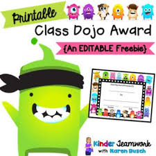 Class Dojo Award Certificate Freebie Class Dojo Class Dojo Rewards Dojo